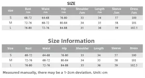 Size chart for women long sleeve top and flare pants set with measurements in cm
