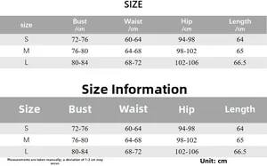 Tableau guide des tailles détaillé pour robe bustier fleurie avec mesures S M L
