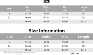 Detailed size chart for women's halter bodycon maxi dress including bust, waist, and hip