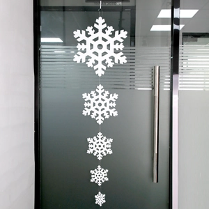 1.3m Christmas foam white snowflake hanging garland for winter party decorations