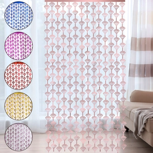 PET Metallic Diamond Foil Fringe Curtain For Birthday Wedding Party Backdrop Laser Cut Geometric Background Wall Decoration