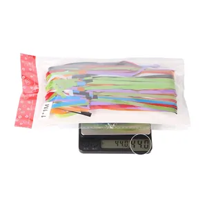 Detailed view of 1x1M colorful matte fringe curtain showing weight and multi-color texture