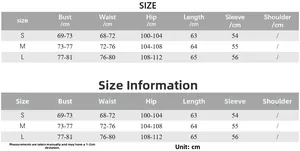 Tableau des tailles détaillé pour robe en dentelle avec mesures du buste et taille