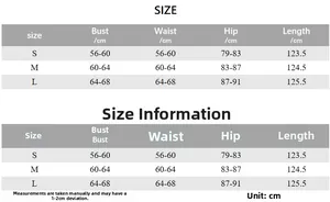 Detailed size guide for women sleeveless ruched maxi dress with bust and waist measurements