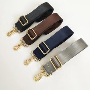 Adjustable Nylon Shoulder Strap Replacement For Crossbody Messenger Laptop Bag With Metal Hardware Herringbone Weave Retro Style