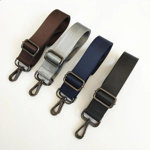 Adjustable nylon shoulder straps in four colors with durable metal hardware for bags