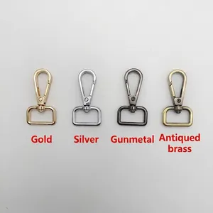 38mm adjustable canvas bag strap with swivel lobster hooks in four metal finishes