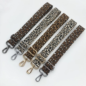 Adjustable Leopard Print Bag Strap Replacement Shoulder Strap Wide Polyester Belt For Handbags Crossbody Bags Women Accessories