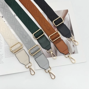 Adjustable Geometric Jacquard Polyester Replacement Bag Strap For Women Crossbody Shoulder Bag Wide Ethnic Purse Strap