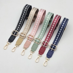 Adjustable Replacement Bag Strap Polyester Woven Chevron Arrow Pattern Wide Shoulder Strap For Handbag Crossbody Women Accessories