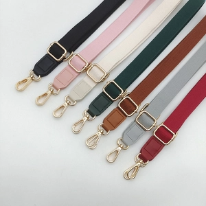 Detailed collection of 2.5cm adjustable cotton crossbody bag straps in seven colors