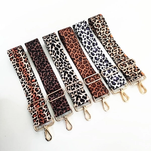 Tracolla di Ricambio per Borsa con Stampa Leopardata Regolabile per Borse a Tracolla in Poliestere Cinghia Larga Ganci in Metallo
