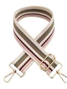 Adjustable Wide Jacquard Striped Shoulder Bag Strap Replacement Colorful Weaving Belt For Crossbody Bag Handbag Accessories