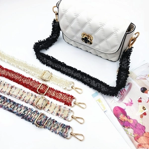 Vintage Tweed Geflochtener Taschengurt Breit Verstellbar Crossbody Schultergurt Mit Metall Karabinerverschluss Für Damen Handtaschen Zubehör