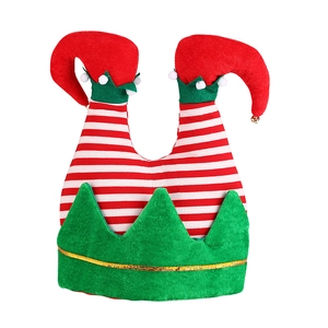 Chapeau de Noël rigolo avec jambes de lutin et bottes rouges pour déco de fête