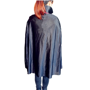 Halloween black stand collar vampire cloak cape for masquerade costume parties