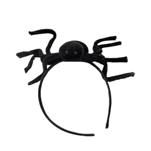 Zwarte fluwelen spinnenhoofdband voor Halloween-feesten en griezelige kostuumaccessoires