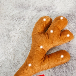 Decorazione per auto corna di renna in peluche con luci a LED per le vacanze di Natale