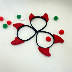 Halloween Devil Horn Headband Red Black Demon Horn Hair Band For Party Costume Cosplay Adult Unisex Festive Hair Accessories