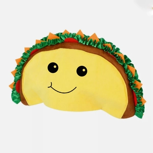 Funny Mexican Taco plush hat with cute cartoon face for kids party costume and photo props