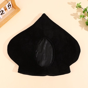 Funny black ace of spades shaped plush hat for Halloween cosplay party costumes and props