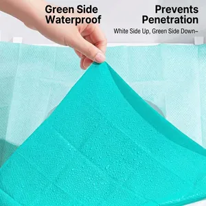 Waterproof disposable toilet seat cover with embossed diamond pattern and non-slip backing