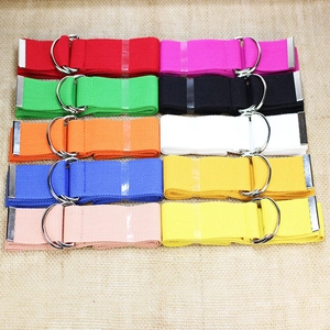 Ceinture en Toile Décontractée Unisexe Avec Boucle à Double Anneau en D Ceinture Tissée Réglable pour Hommes Femmes Étudiant