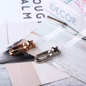 Cinture sottili in PVC trasparente per abiti con fibbie metalliche a U oro e argento