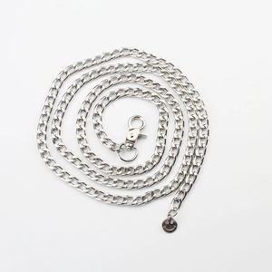 Chaîne de Pantalon en Métal Hip Hop Pour Hommes Femmes Argent Longue Chaîne Gourmette Avec Pendentif Visage Souriant Bijoux Punk