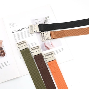 Tactical nylon cargo belts with quick-release metal buckle in five assorted colors