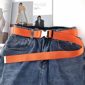Unisex Taktischer Nylon Gürtel Mit Kunststoffschnalle Einfarbig Lässig Outdoor Workwear Verstellbare Taille Zubehör