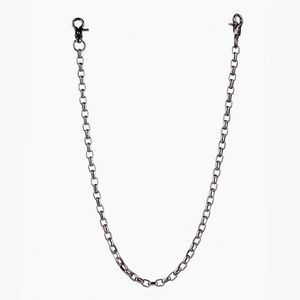 Gunmetal hip hop pant chain with lobster clasps for rock and punk streetwear style