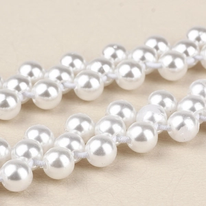 Chaîne de taille élégante à plusieurs rangs de perles avec ceinture abeille élastique