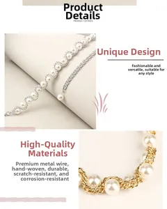 Makro-Detail der handgefertigten Perlen-Bauchkette mit langlebigem Metall in Gold und Silber