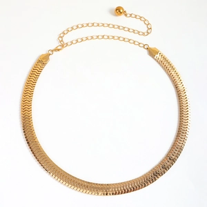 Cintura a Catena in Metallo Oro Punk per Donna Catena da Vita Decorativa a Spina di Pesce con Ciondolo a Sfera per Abito