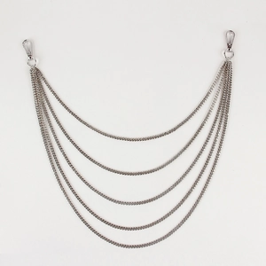Unisex Punk Multi Layer Waist Chain For Jeans Hip Hop Metal Pants Chain Belt With Lobster Clasps Gold Silver Body Jewelry