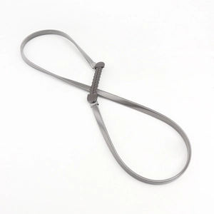 Detailed view of silver elastic metal waist chain with twist rope texture buckle