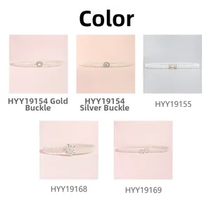 Détails de la chaîne de taille en perles avec nœuds en strass et diverses boucles en métal