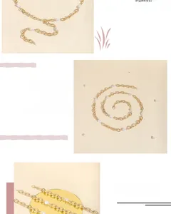 Detail der goldfarbenen Taillenkette aus Legierung mit Tropfenperlen und Karabinerverschluss