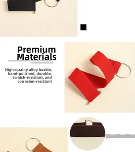 Close-up of elastic belt featuring high-stretch fabric and polished silver alloy ring buckle