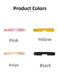 Elastische Gürtel für Kinder in Pink, Gelb, Beige und Schwarz mit Cartoon-Mustern