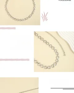 Detail of silver infinity link chain belt with lobster clasp and adjustable metal length