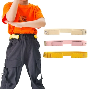 Kinder Elastischer Gürtel Ohne Schnalle Verstellbar Cartoon Panda Auto Muster Für Jungen Mädchen Jeans PU Gurtband Gürtel