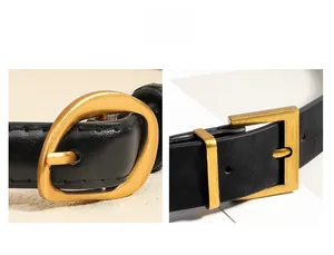 Close-up of vintage brass buckles and high-quality matte black leather stitching details