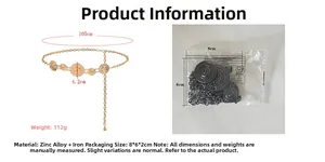 Detail of vintage sun relief metal waist chain with 4.2cm diameter alloy discs