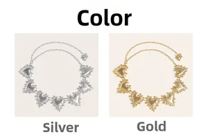 Detailed comparison of gold and silver heart-shaped waist chains with hammered texture