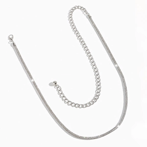 Elegante cadena de cintura con diamantes de imitación y cierre de langosta ajustable