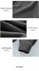 Detailed close-up of dark grey woven fabric texture and premium stitching on shirt cuff