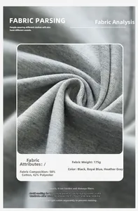 Detailopname van grijze gebreide stof met katoen en polyester materiaal details