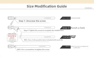 Step-by-step guide for adjusting hollowed leather belt length using tools like scissors